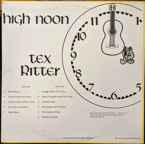 Tex Ritter - High Noon (Vinyl) (NM or M-, VG+)