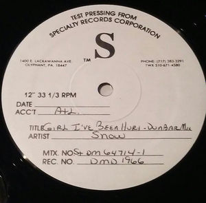 Snow  - Girl I've Been Hurt (Vinyl) (NM or M-, Generic)