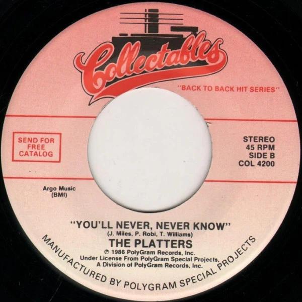 The Platters - The Great Pretender / You'll Never, Never Know (Vinyl) (NM or M-, NM or M-)