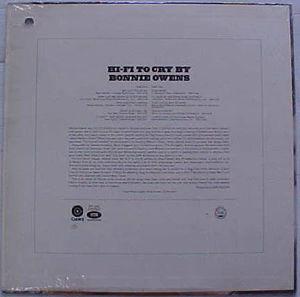 Bonnie Owens - Hi-Fi To Cry By (Vinyl) (VG+, VG+)