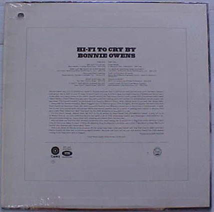 Bonnie Owens - Hi-Fi To Cry By (Vinyl) (VG+, VG+)