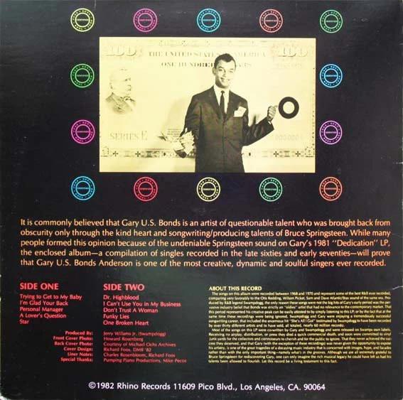 Gary U.S. Bonds - Certified Soul (Vinyl) (VG+, VG+)