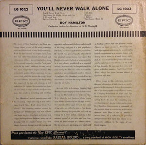 Roy Hamilton  - You'll Never Walk Alone (Vinyl) (VG+, G+)