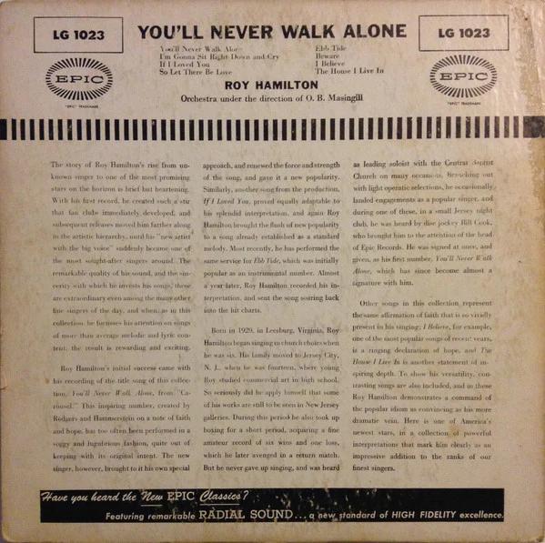 Roy Hamilton  - You'll Never Walk Alone (Vinyl) (VG+, G+)