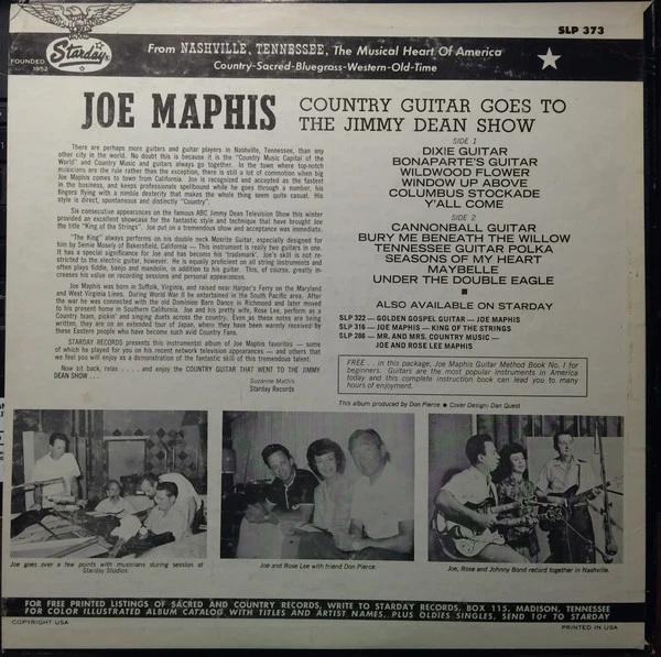 Joe Maphis - Country Guitar Goes On The Jimmy Dean Show (Vinyl) (VG, VG)