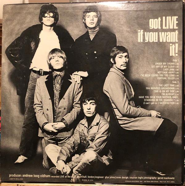 Rolling Stones, The - Got Live If You Want It! (Vinyl) (VG, VG)