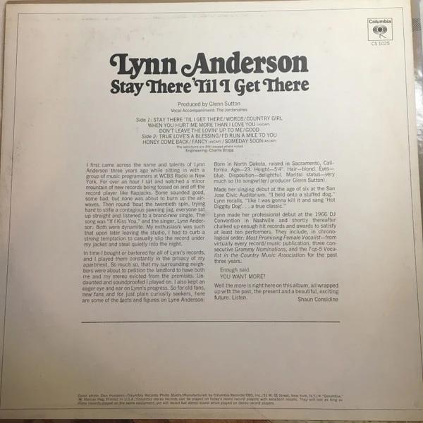 Lynn Anderson - Stay There 'Til I Get There (Vinyl) (VG+, VG+)