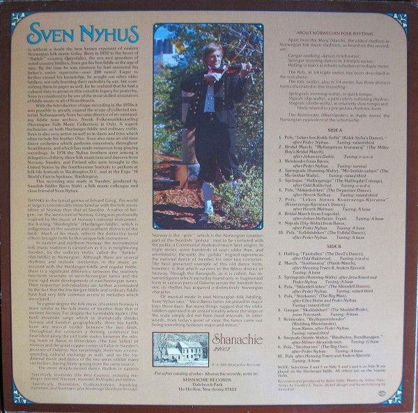 Sven Nyhus - Traditional Norwegian Fiddle Music (Vinyl) (VG+, VG+)