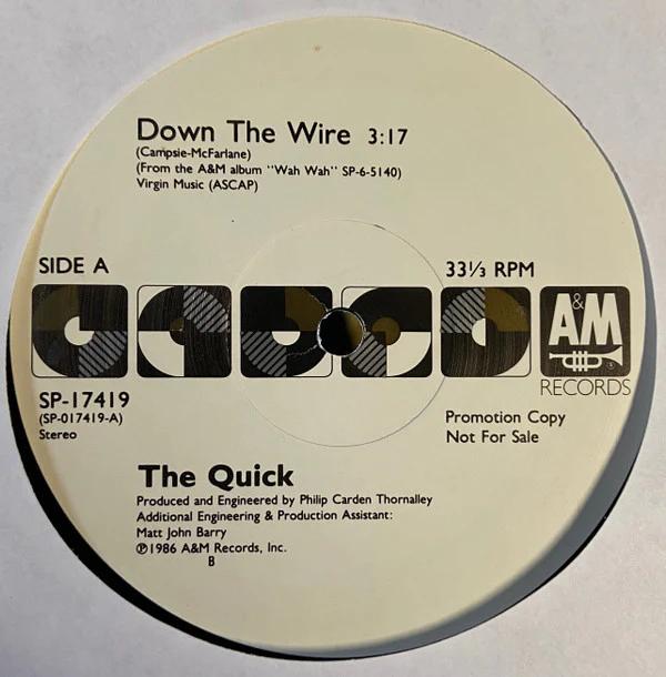 The Quick - Down The Wire (Vinyl) (VG+, Generic)