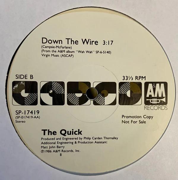 The Quick - Down The Wire (Vinyl) (VG+, Generic)