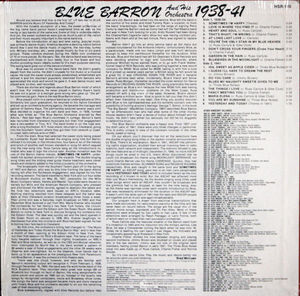 Blue Barron And His Orchestra - The Uncollected Blue Barron, 1938-1941 (Vinyl) (NM or M-, VG+)