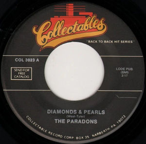 The Paradons / The Blue Jays - Diamonds & Pearls / Lovers Island (Vinyl) (VG+, Not Graded)