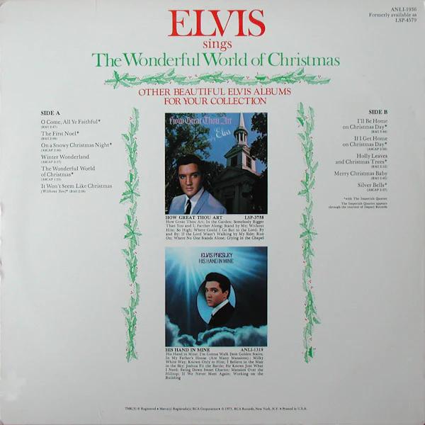 Elvis Presley - Elvis Sings The Wonderful World Of Christmas (Vinyl) (VG+, VG+)