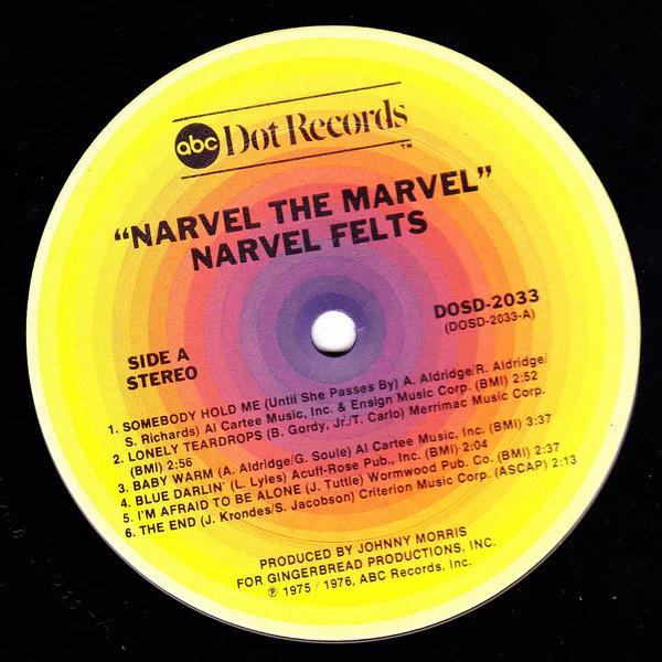Narvel Felts - Narvel The Marvel (Vinyl) (VG+, VG)