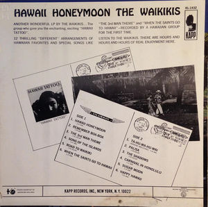 Waikiki's, The - Hawaii Honeymoon (Vinyl) (NM or M-, VG+)