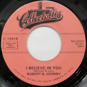 Robert & Johnny - We Belong Together / I Believe In You  (Vinyl) (NM or M-, Generic)
