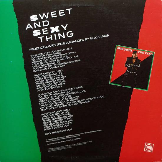 Rick James - Sweet And Sexy Thing (Special 12" Remix) (Vinyl) (VG+, VG)