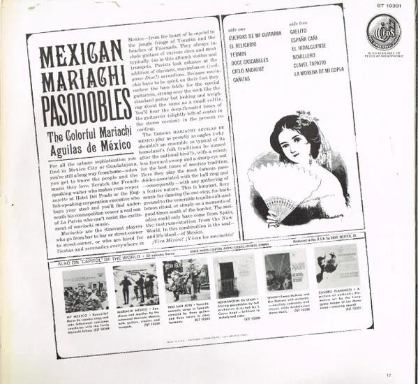 Mariachi Aguilas De Mexico - Mexican Mariachi Pasodobles (Vinyl) (VG+, VG+)