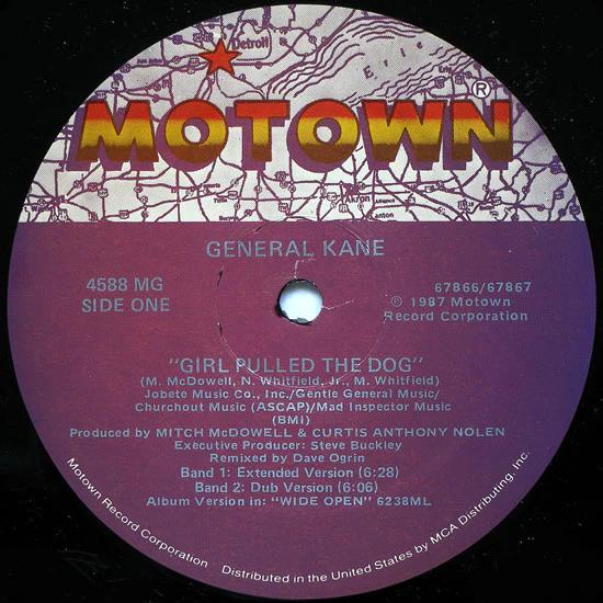 General Kane - Girl Pulled The Dog (Vinyl) (NM or M-, VG+)