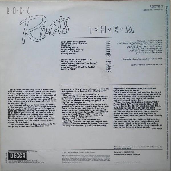 Them  - Rock Roots (Vinyl) (VG+, VG)