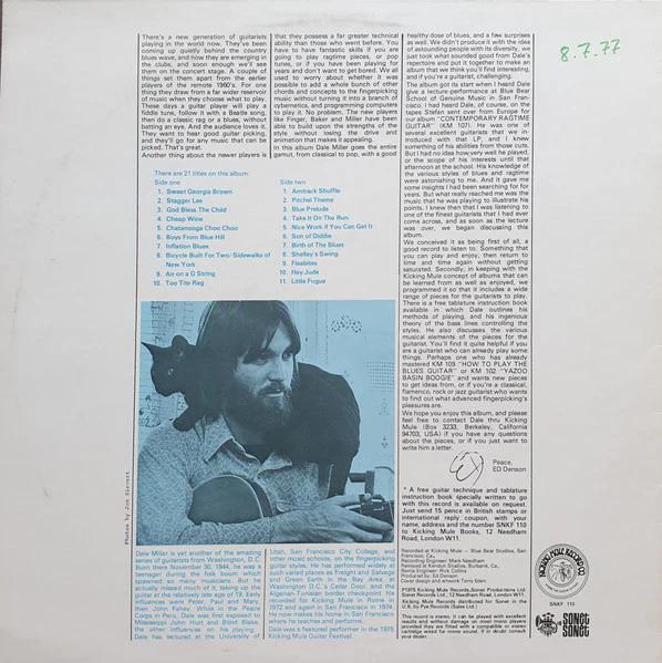 Dale Miller  - Finger Picking Rags And Other Delights (Vinyl) (NM or M-, VG)