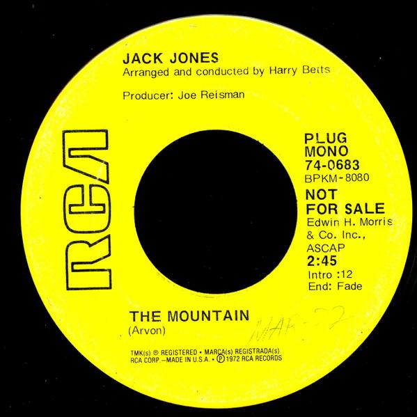 Jack Jones - The Mountain (Vinyl) (NM or M-, VG+)