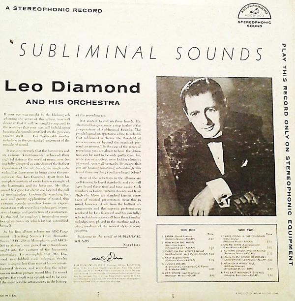 Leo Diamond And His Orchestra - Subliminal Sounds (Vinyl) (VG+, VG+)