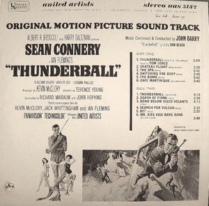 John Barry - Thunderball (Original Motion Picture Soundtrack) (Vinyl) (VG+, VG)