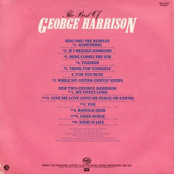 George Harrison - The Best Of George Harrison (Vinyl) (VG+, VG+)
