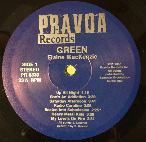 Green  - Elaine MacKenzie (Vinyl) (VG+, VG+)