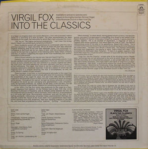 Virgil Fox - Into The Classics (Vinyl) (M, NM or M-)