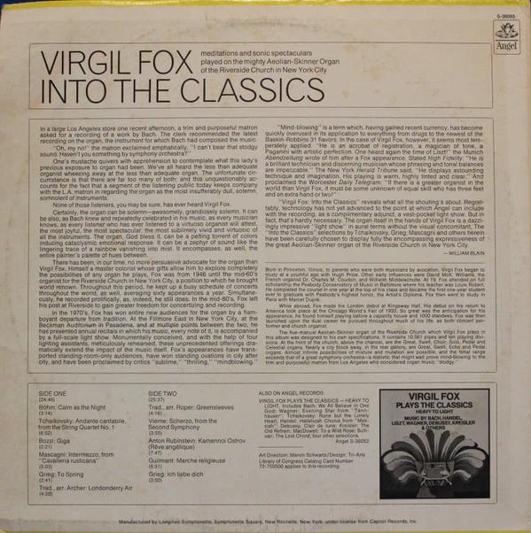 Virgil Fox - Into The Classics (Vinyl) (M, NM or M-)