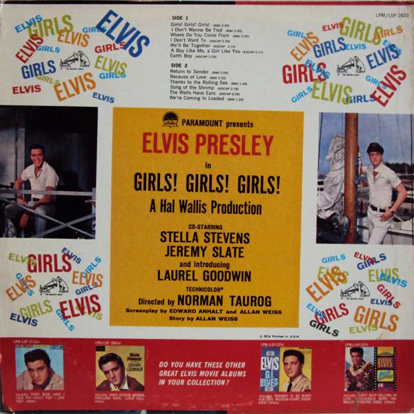 Elvis Presley - Girls! Girls! Girls! (Vinyl) (VG+, VG+)