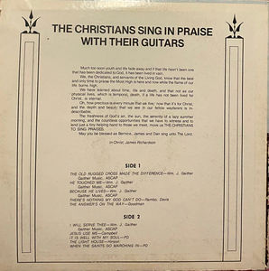 Jim And Bernice Richardson, Dan Kent - The Christians Sing In Praise With Their Guitars (Vinyl) (VG+, VG)