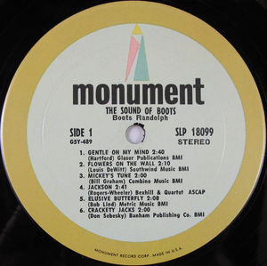 Boots Randolph - The Sound Of Boots (Vinyl) (VG+, VG+)