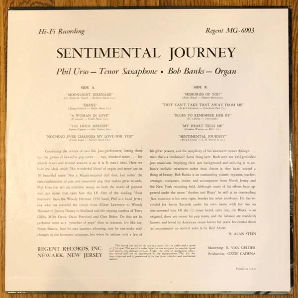 Phil Urso, Robert Banks - Sentimental Journey (Vinyl) (VG, VG)