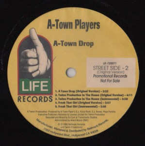 A-Town Players - A-Town Drop (Vinyl) (VG+, Generic)