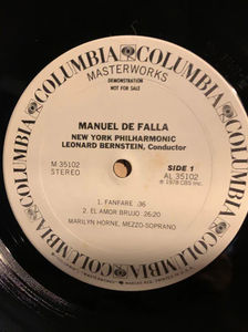 Marilyn Horne, Leonard Bernstein, New York Philharmonic / Orchestre National De France - Manuel De Falla / Maurice Ravel - El Amor Brujo / Fanfare / Schéhérazade (Vinyl) (VG+, VG)