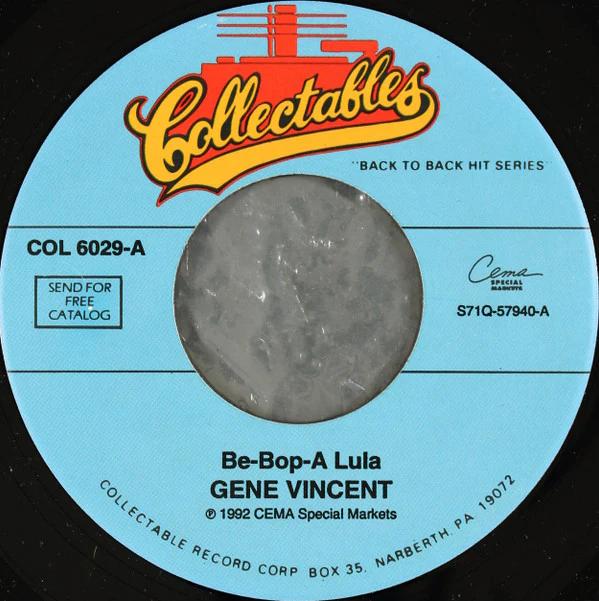 Gene Vincent / Eddie Cochran - Be-Bop-A Lula / C'mon Everybody (Vinyl) (VG+, Generic)