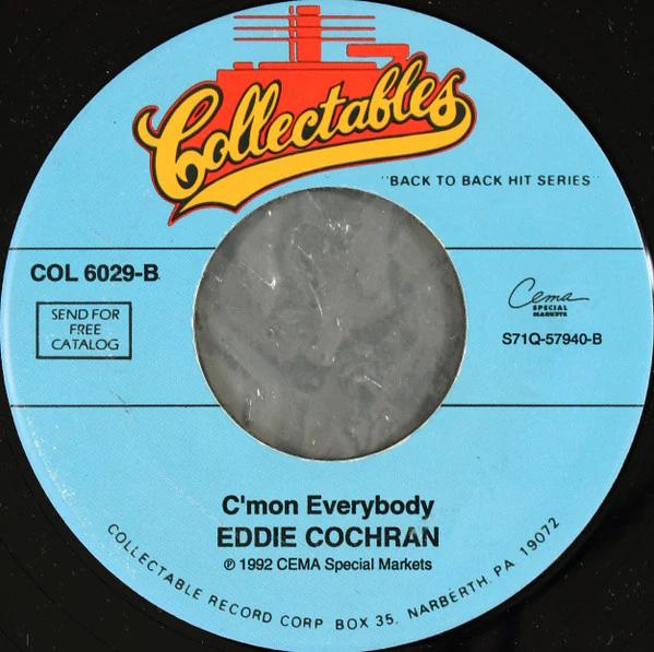 Gene Vincent / Eddie Cochran - Be-Bop-A Lula / C'mon Everybody (Vinyl) (VG+, Generic)