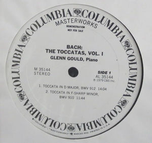 Johann Sebastian Bach - Glenn Gould - Toccatas Vol.1 (Vinyl) (VG+, VG+)