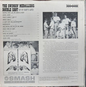 Swingin' Medallions - Double Shot (Of My Baby's Love) (Vinyl) (VG, VG)