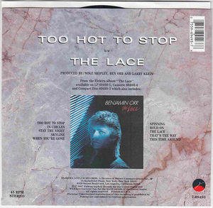 Benjamin Orr - Too Hot To Stop (Vinyl) (VG+, Generic)