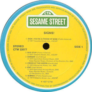 Sesame Street - Signs! (Vinyl) (VG, VG+)