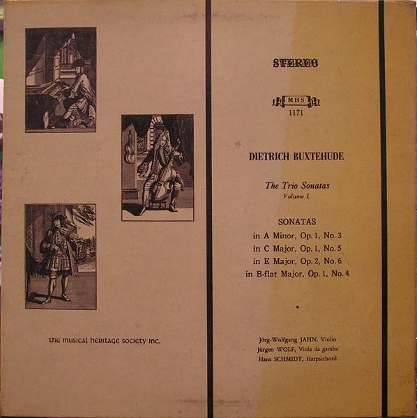 Dieterich Buxtehude - Jörg-Wolfgang Jahn, Jürgen Wolf, Hans Schmidt  - The Trio Sonatas Volume I (Vinyl) (NM or M-, VG+)