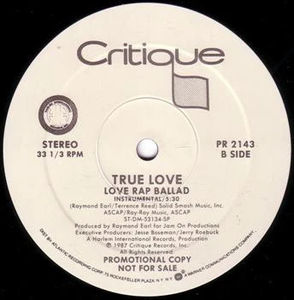 True Love  - Love Rap Ballad (Vinyl) (VG+, Generic)