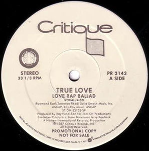 True Love  - Love Rap Ballad (Vinyl) (VG+, Generic)