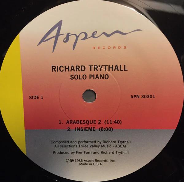 Richard Trythall - Solo Piano (Vinyl) (NM or M-, NM or M-)