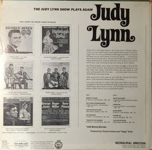 Judy Lynn - The Judy Lynn Show Plays Again (Vinyl) (VG, VG)