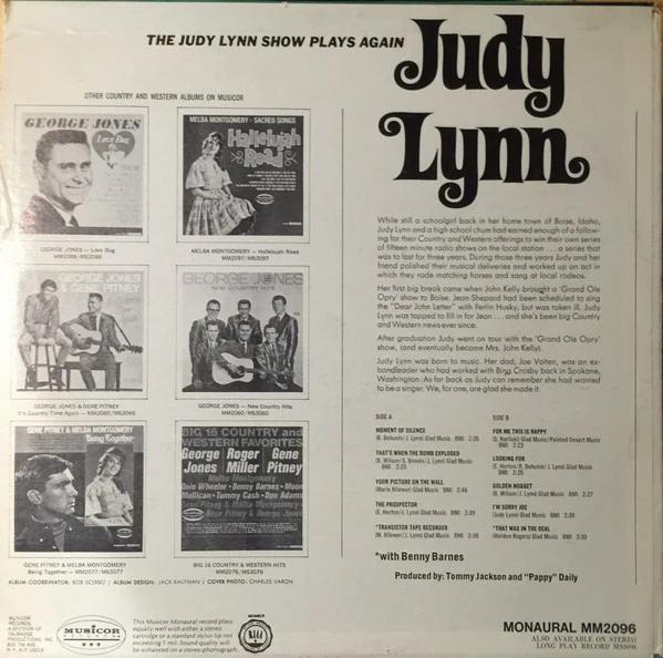 Judy Lynn - The Judy Lynn Show Plays Again (Vinyl) (VG, VG)
